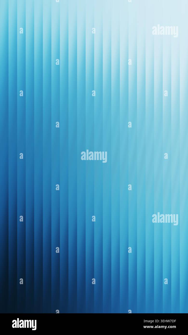 Abstract background creating a dynamic blue color gradient with vertical stripes, offering a modern graphic texture Stock Photo