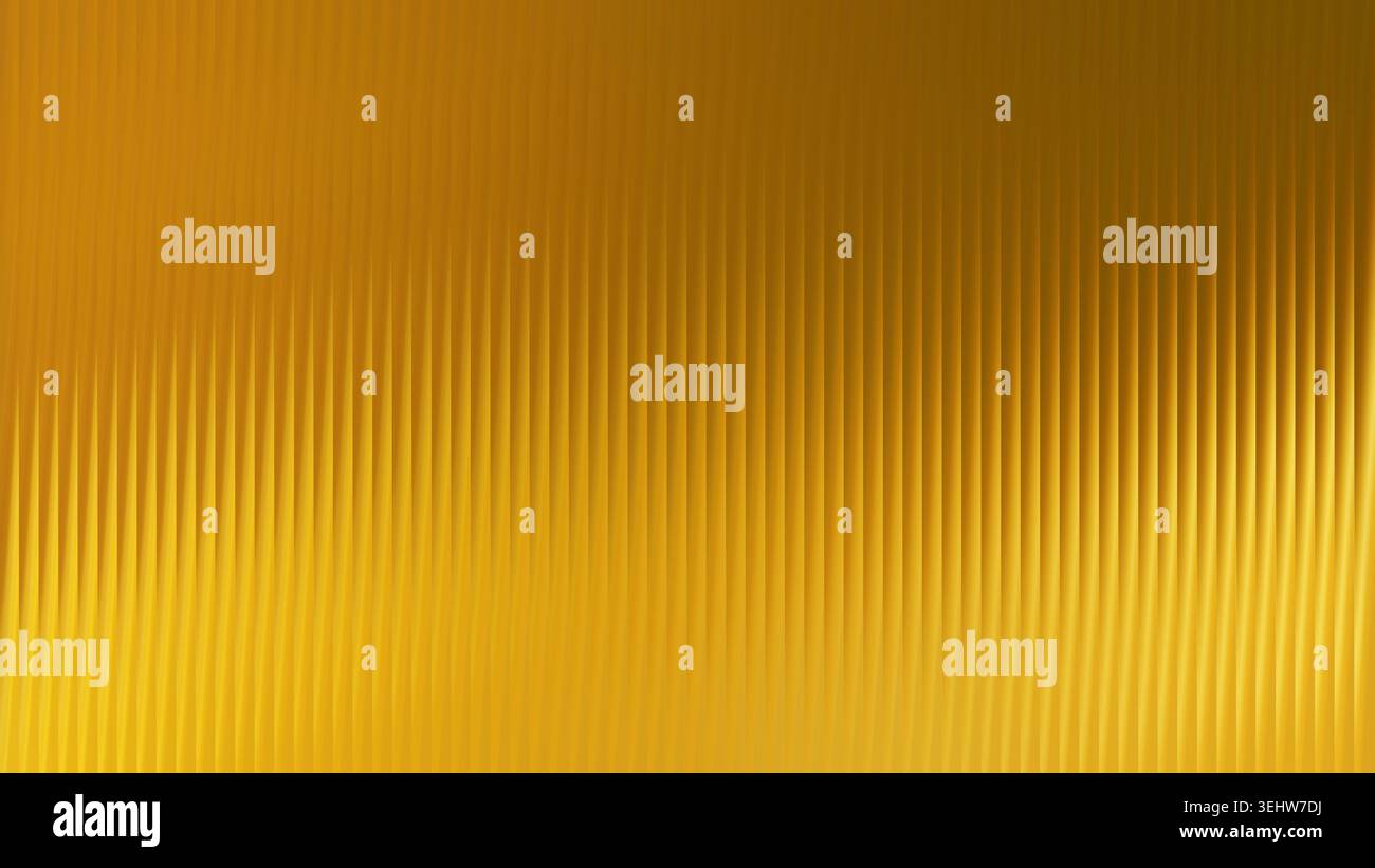 Golden textured background creating a vertical striped pattern, ideal for elegant backdrops and modern design elements Stock Photo