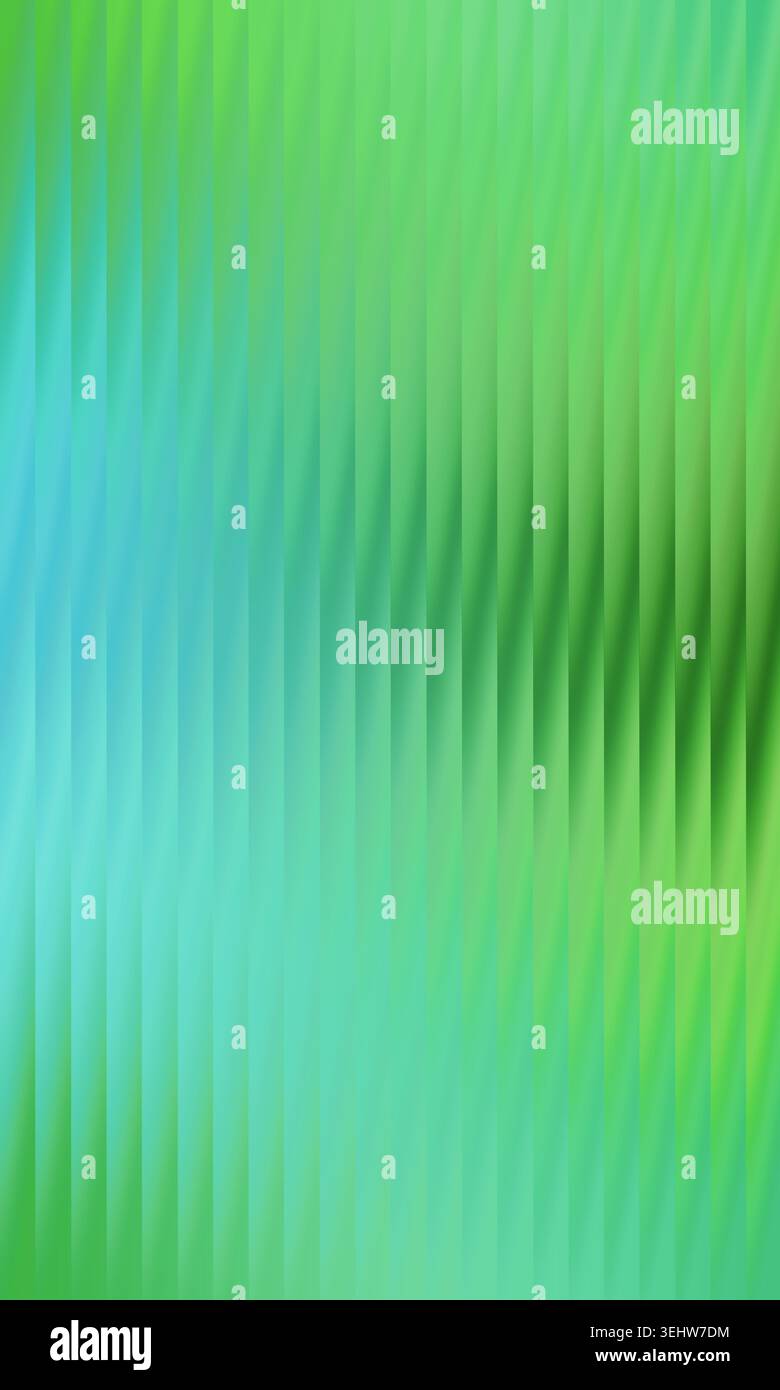 Abstract background creating a dynamic visual, featuring a gradient from green to blue with a prismatic, geometric effect Stock Photo