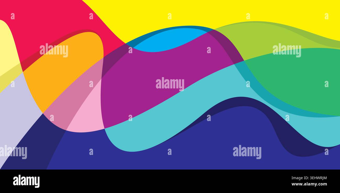 Colorful liquid fluid background vector. abstract wave background vector Stock Vector
