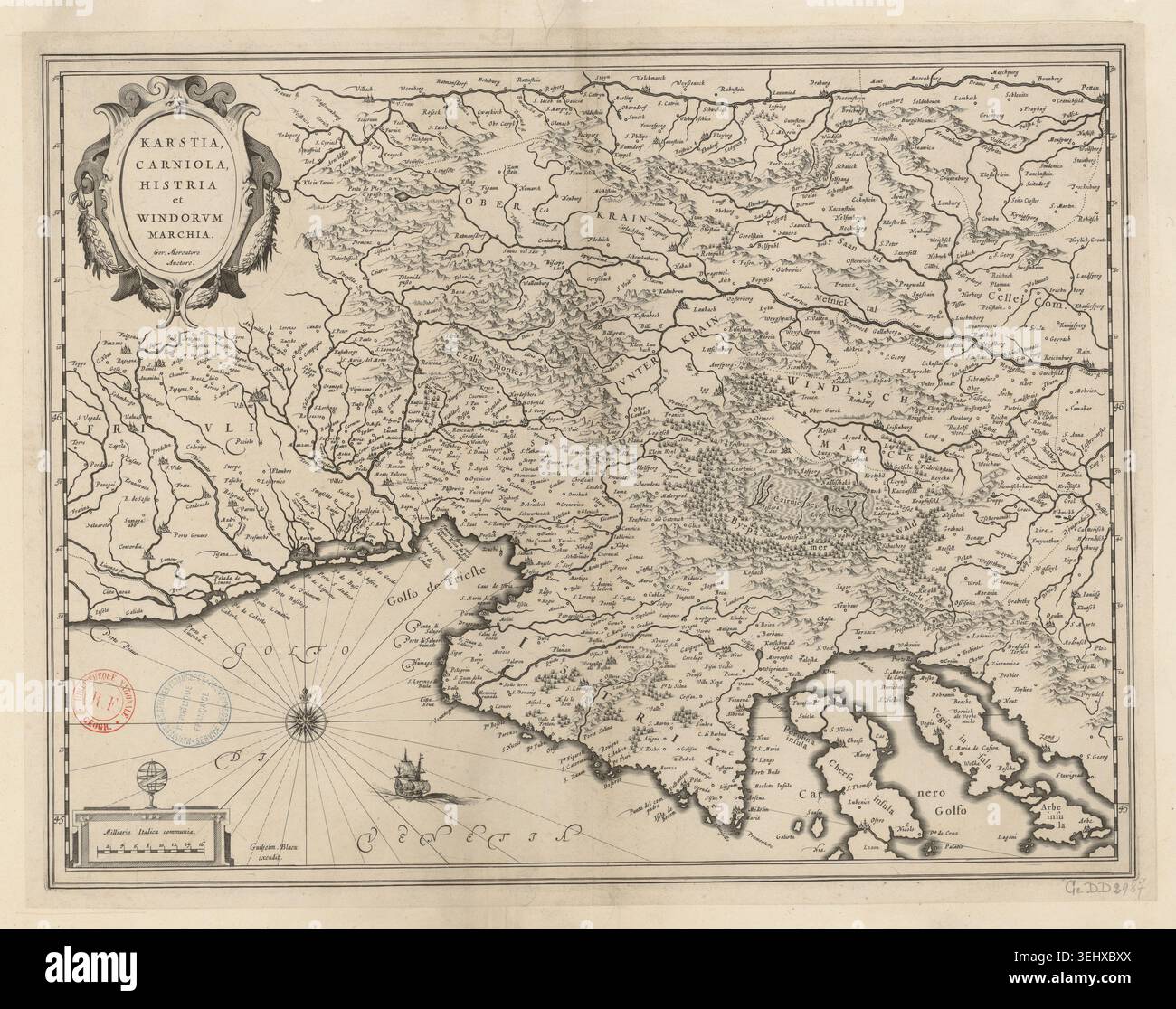 1634 map carinthia and carniola hi-res stock photography and images - Alamy
