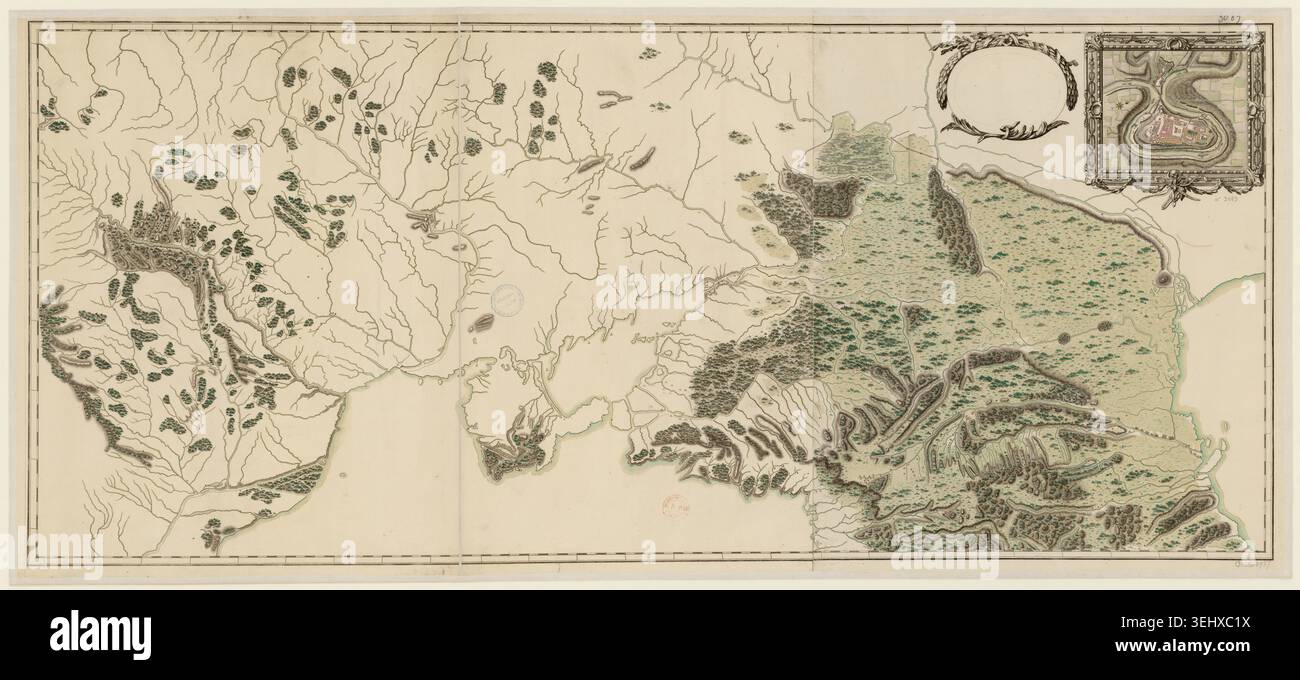 1699 engraved border map of european russia hi-res stock photography ...