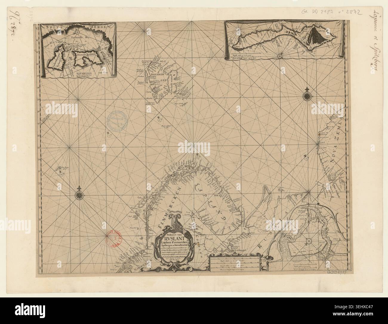 Seventeenth century arctic sea chart hi-res stock photography and ...