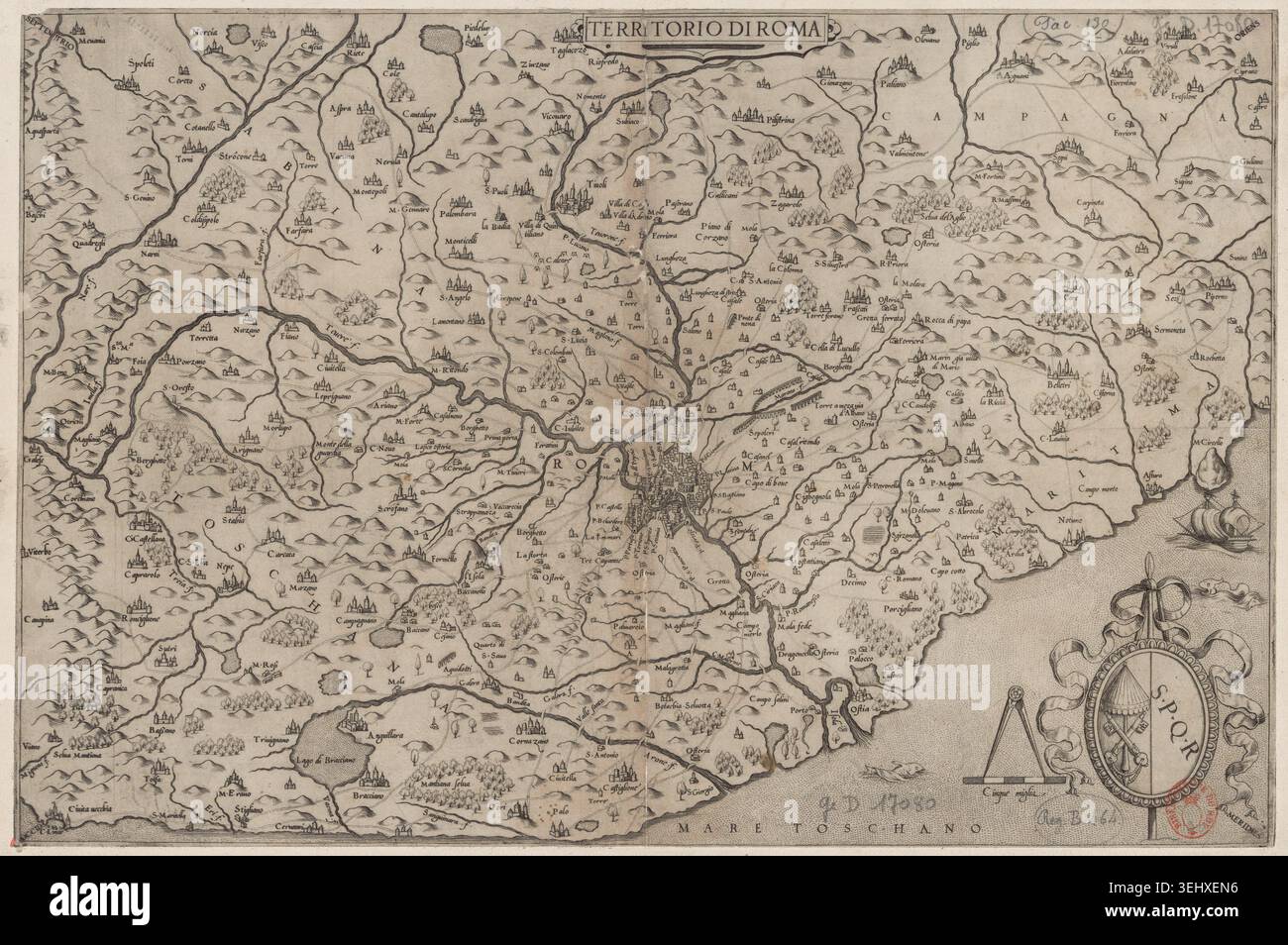 1560 engraved map regional mapping hi-res stock photography and images ...
