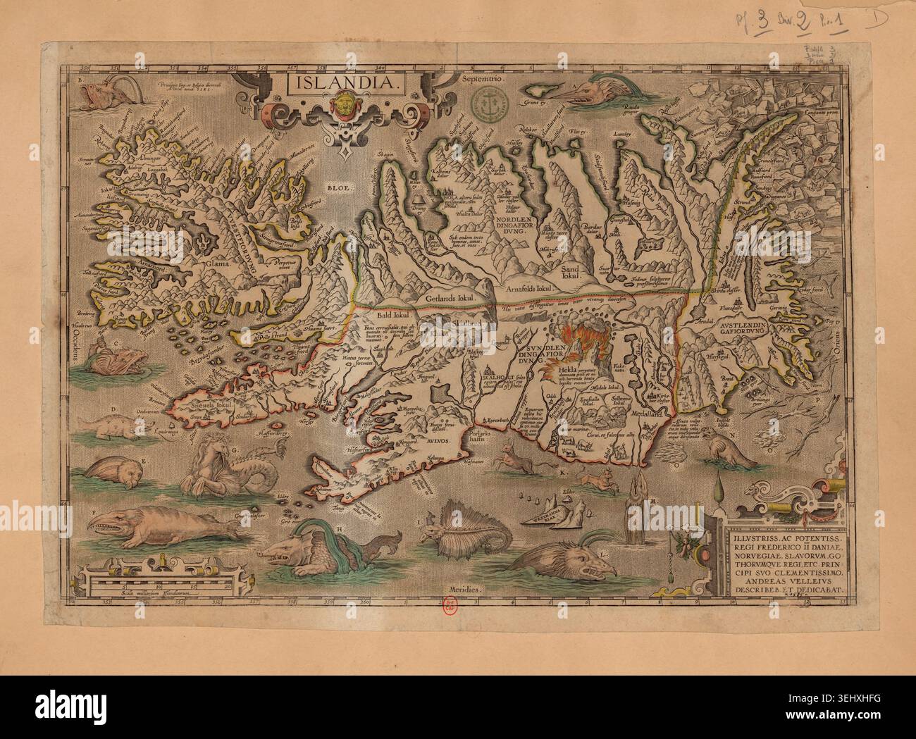 Engraved islandia territorial chart hi-res stock photography and images ...