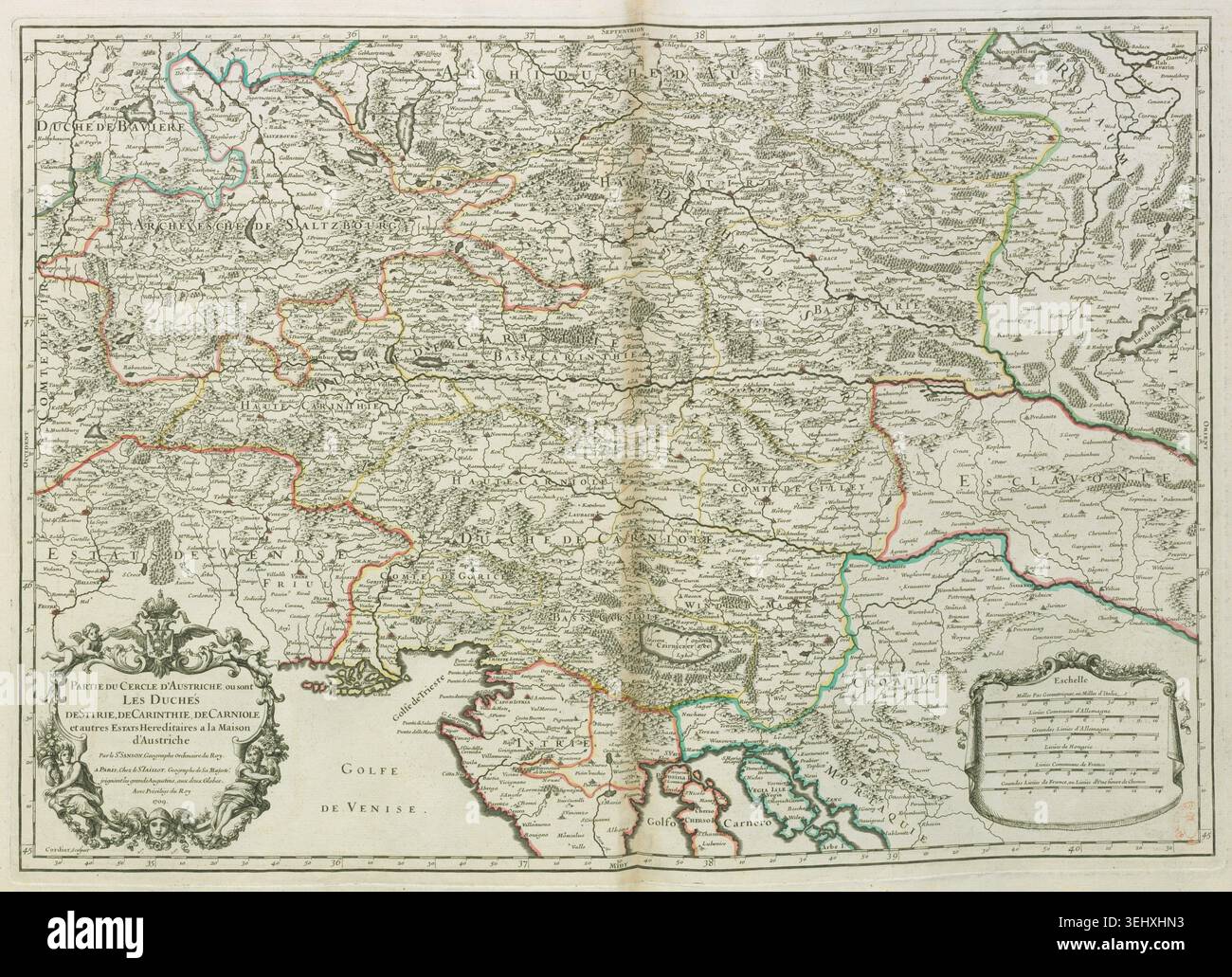 Styria and carniola territorial chart hi-res stock photography and ...
