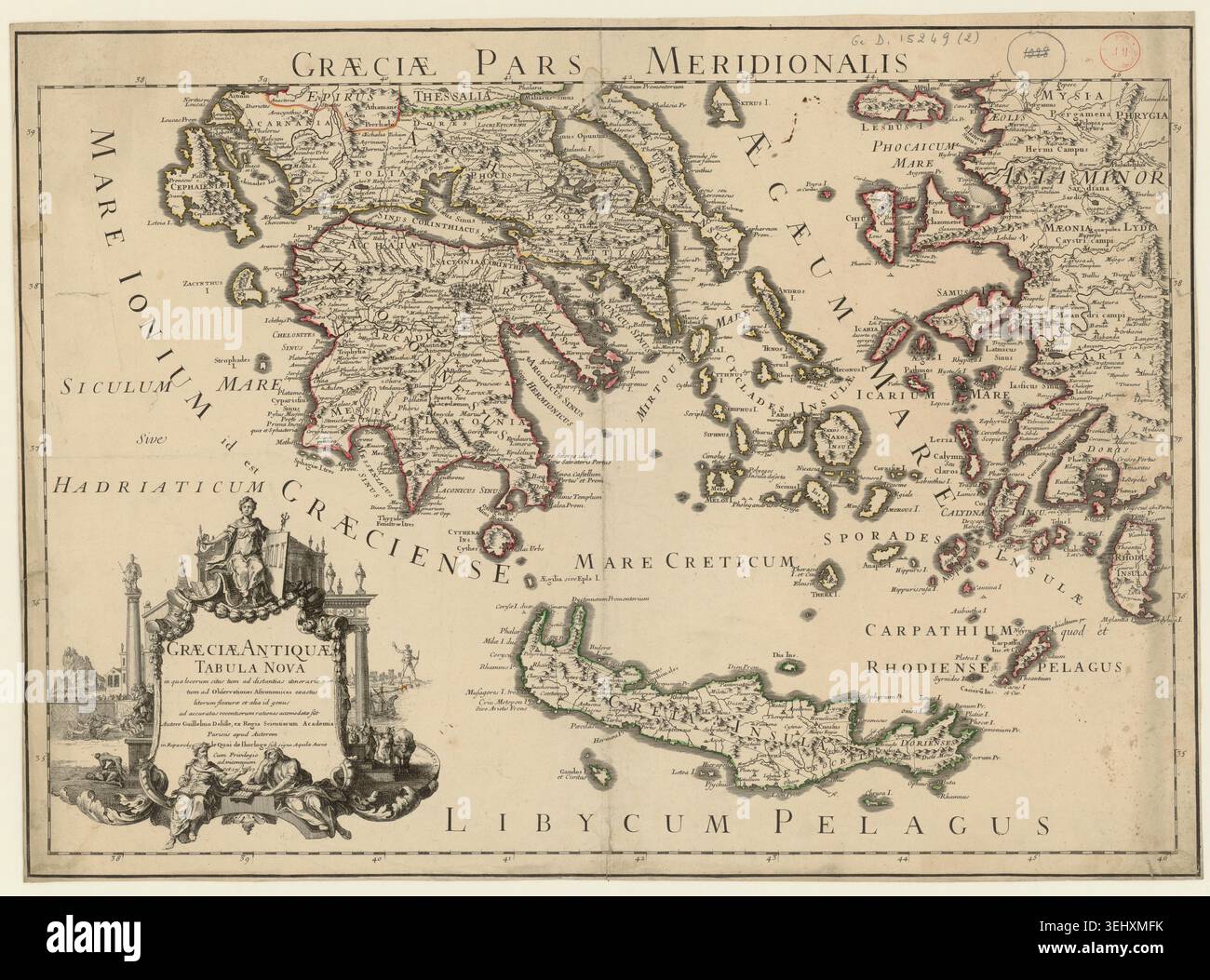Guillaume Delisle created this 1707 engraved map of southern Ancient ...