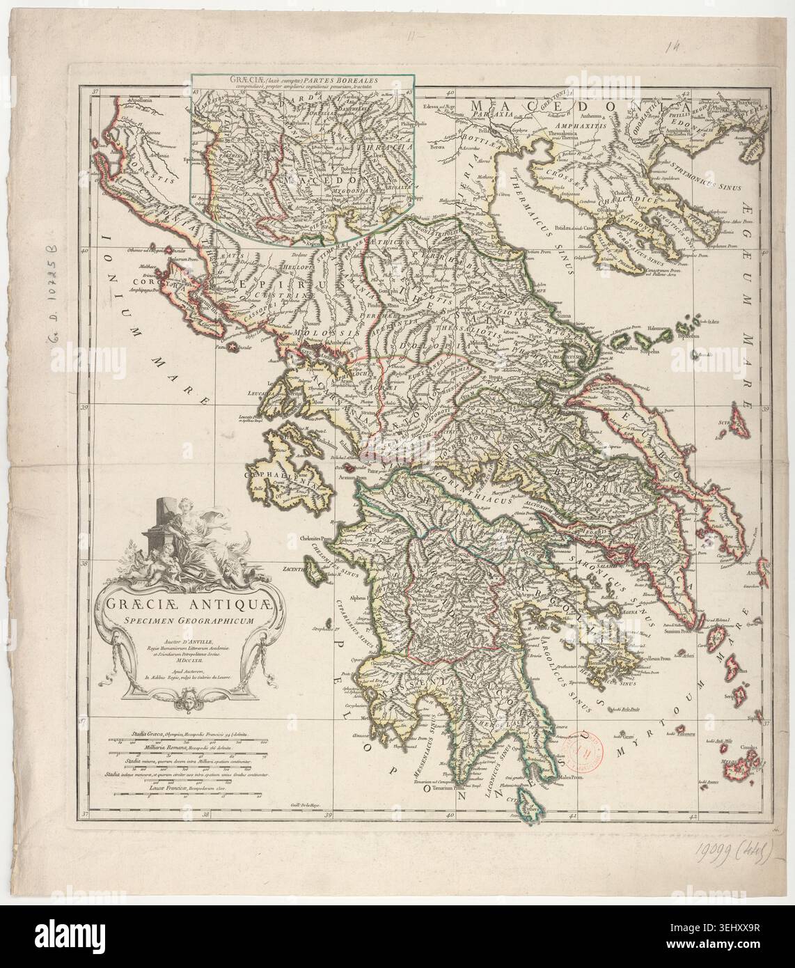 1762 cartography greece ancient units mapping hi-res stock photography ...