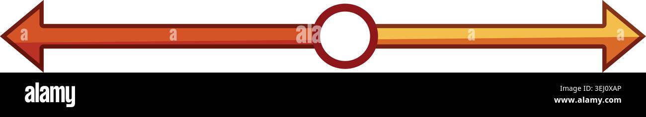 Range slider selecting value on scale Stock Vector