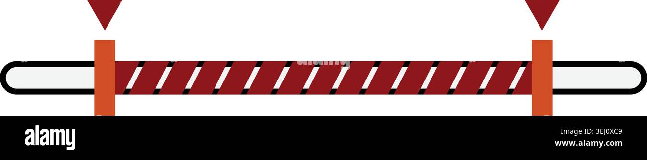 User interface selecting price range control bar Stock Vector