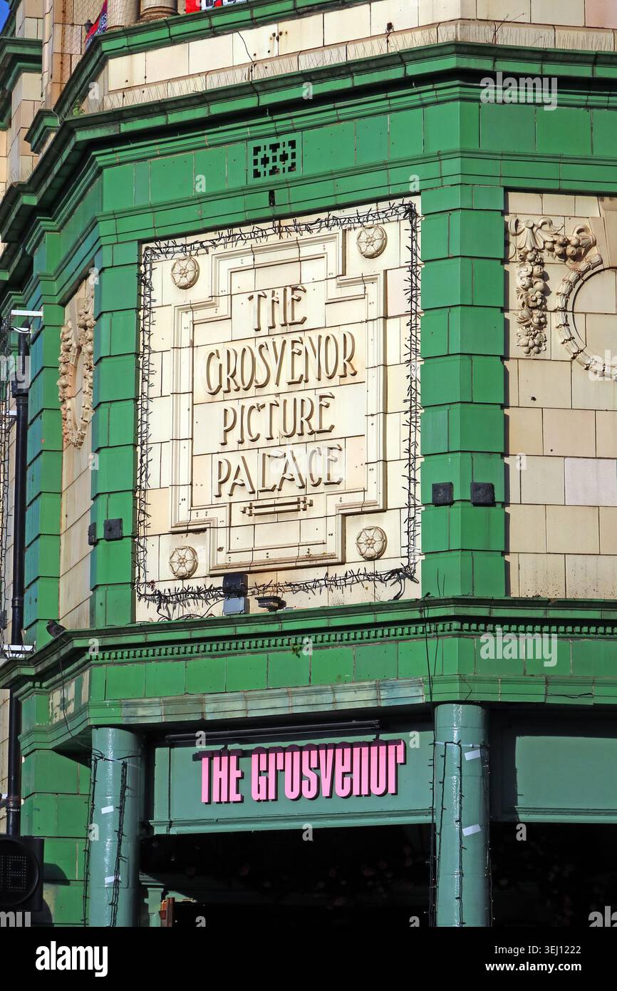 The Grosvenor Picture Palace pub on Oxford Road in Manchester, England, UK. Stock Photo