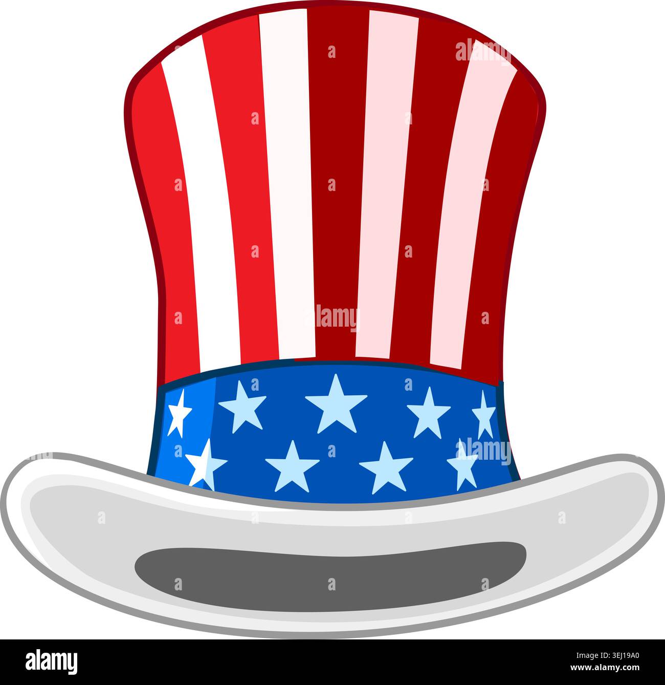 July 4th - Uncle Sam Hat Stock Vector