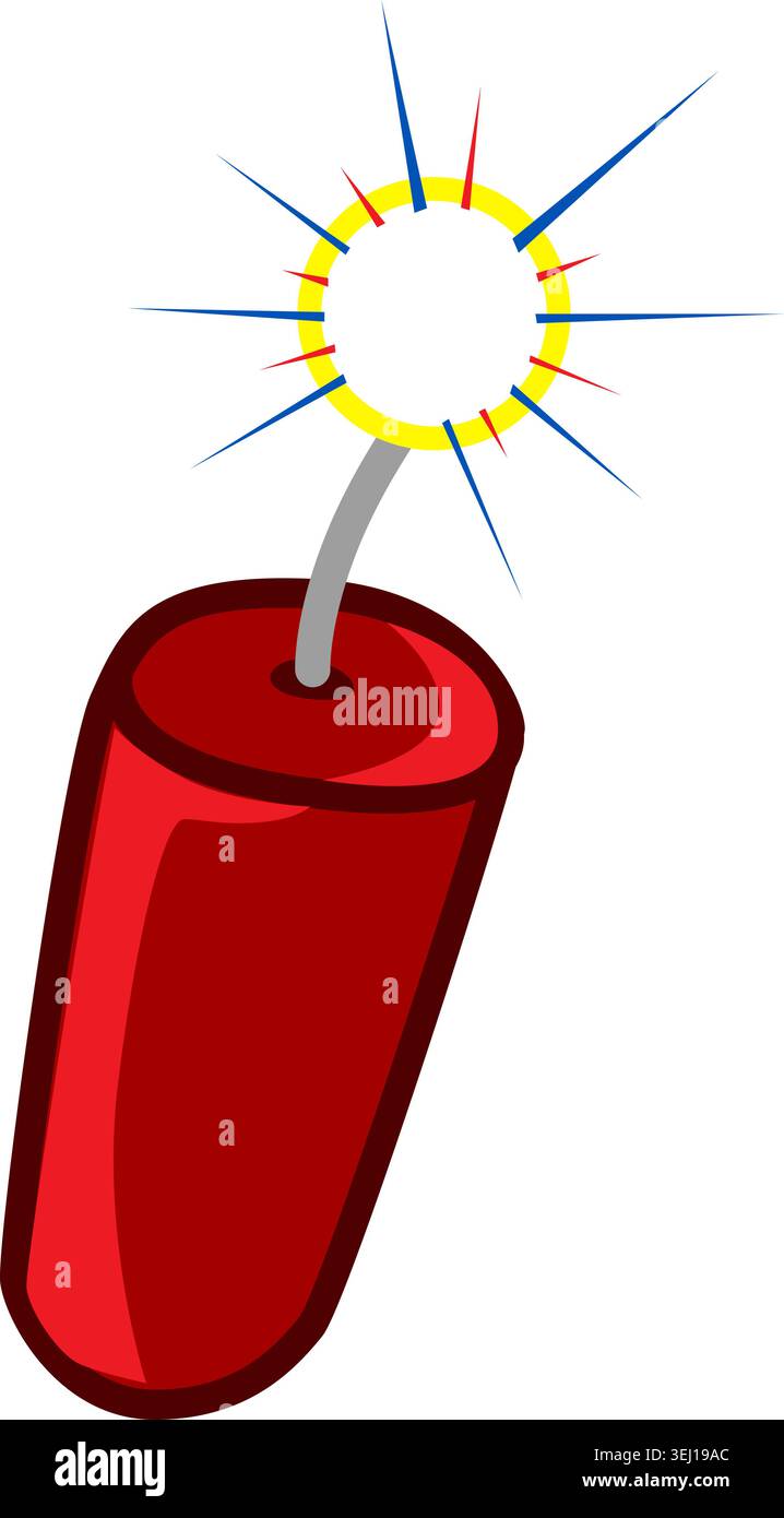 July 4th - Firecracker Stock Vector