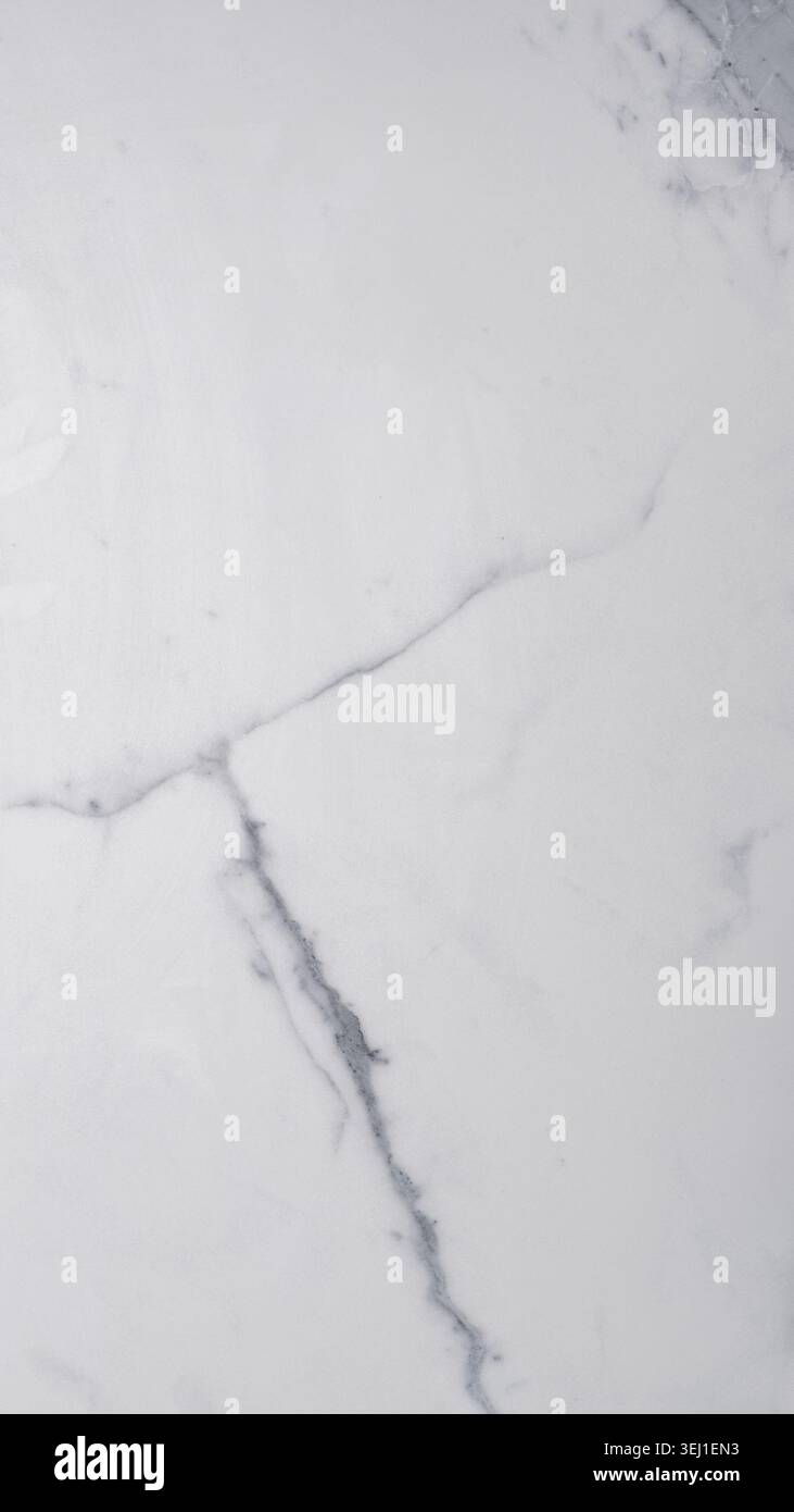 White marble texture background with grey veins Stock Photo