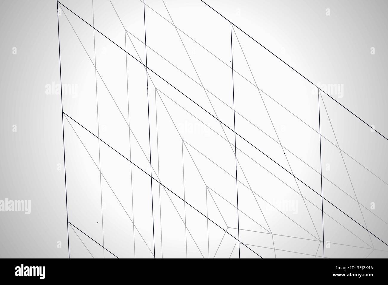 Abstract futuristic pyramid structure rendered as a clean geometric network background Stock Vector