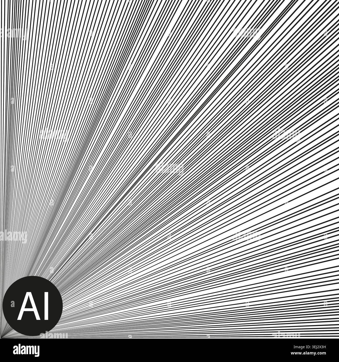 Geometric sunburst pattern with radiating speed lines Vector. Background adds motion and focus to comic art and advertising banners. Stock Vector