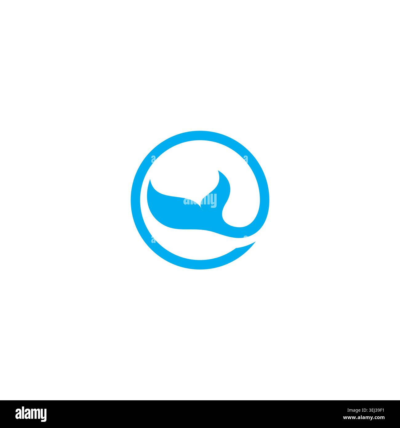 Whale Tail Vector Illustration Logo Design. Whale Icon Stock Vector