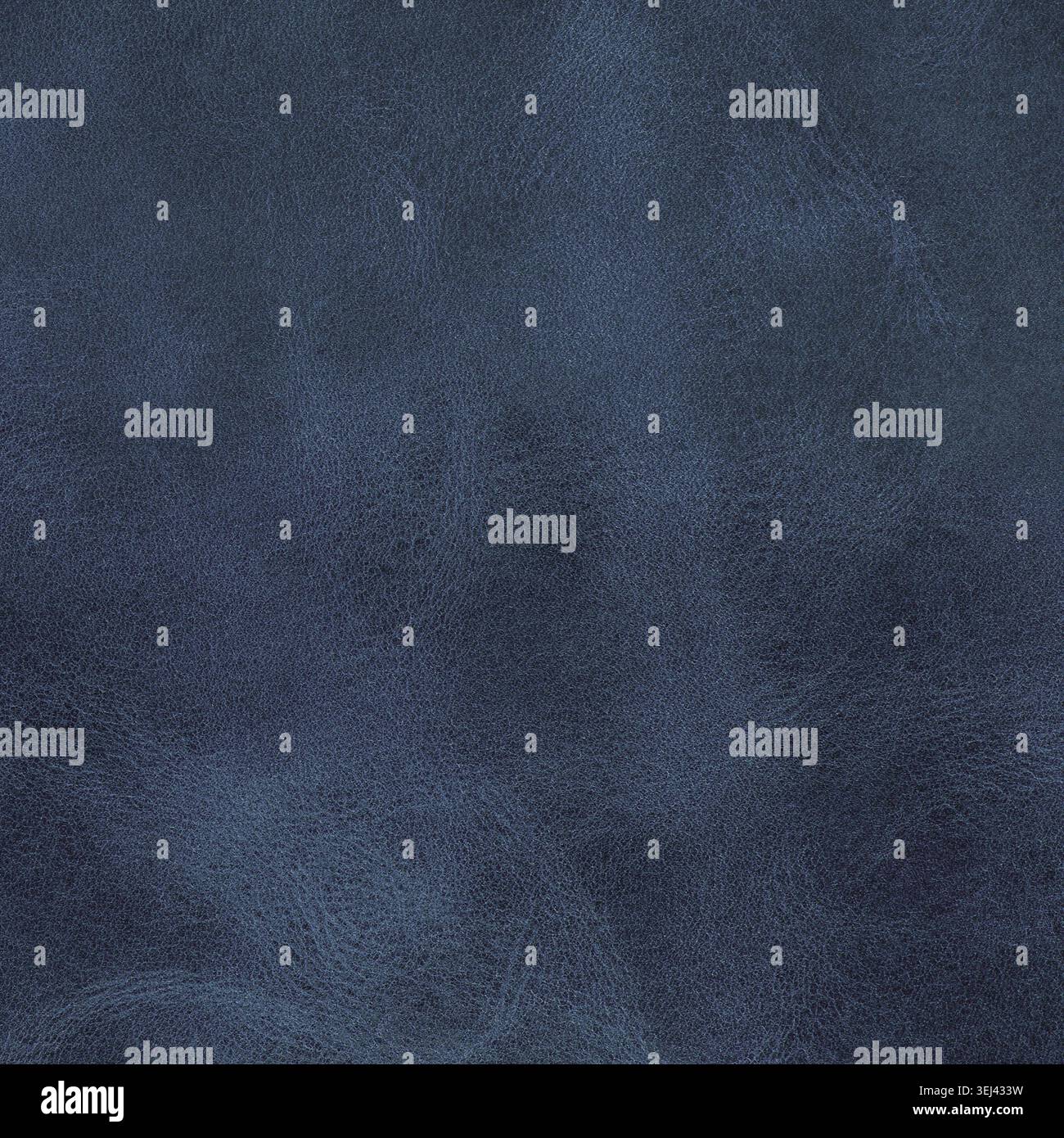 Blue leather texture closeup, useful as background Stock Photo