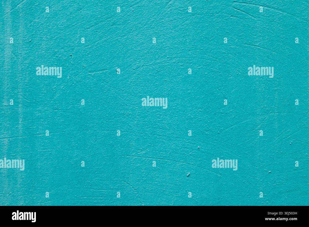 Textured Turquoise Painted Wall Surface Stock Photo