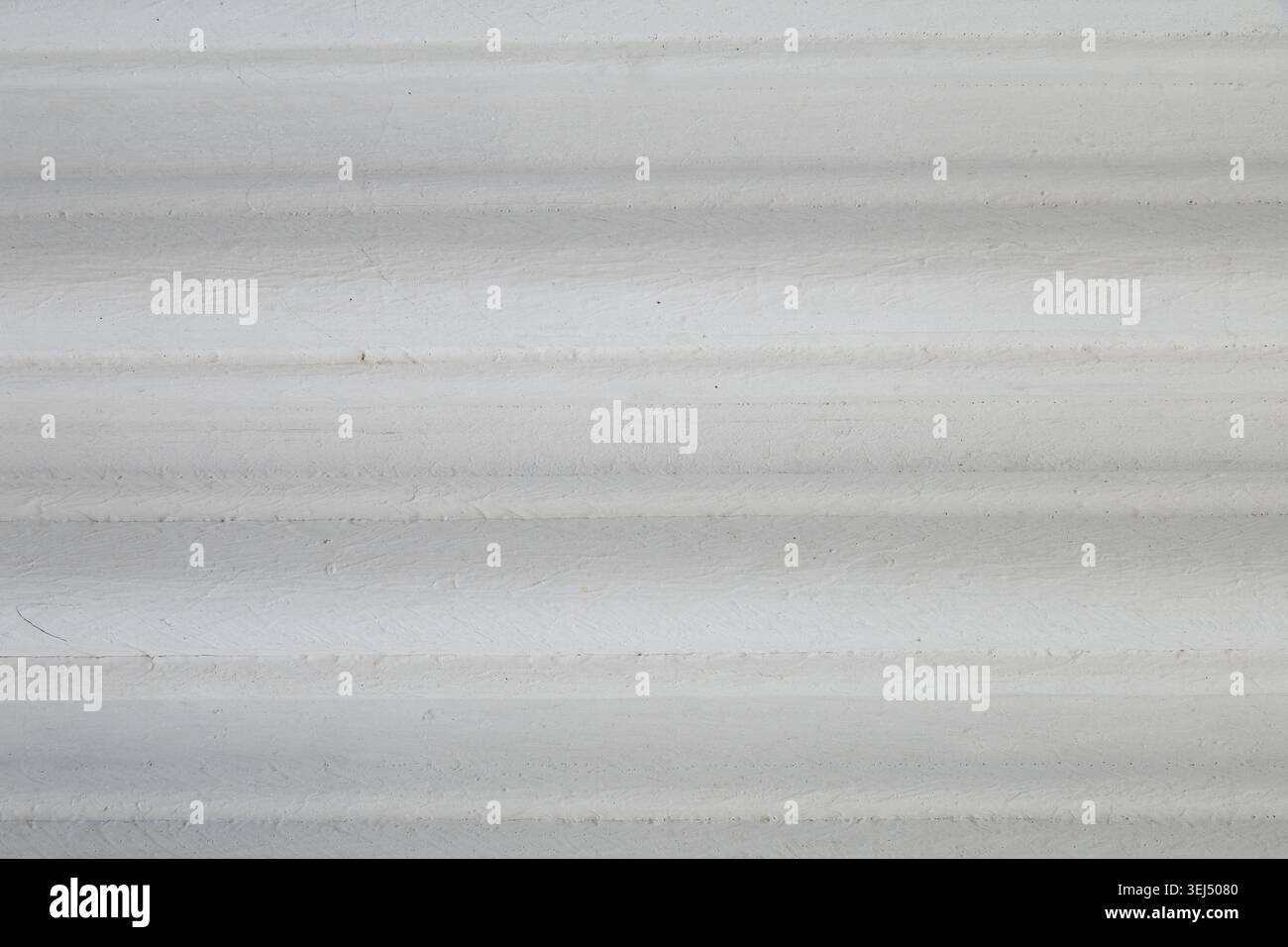 Minimalist White Corrugated Surface Texture Stock Photo