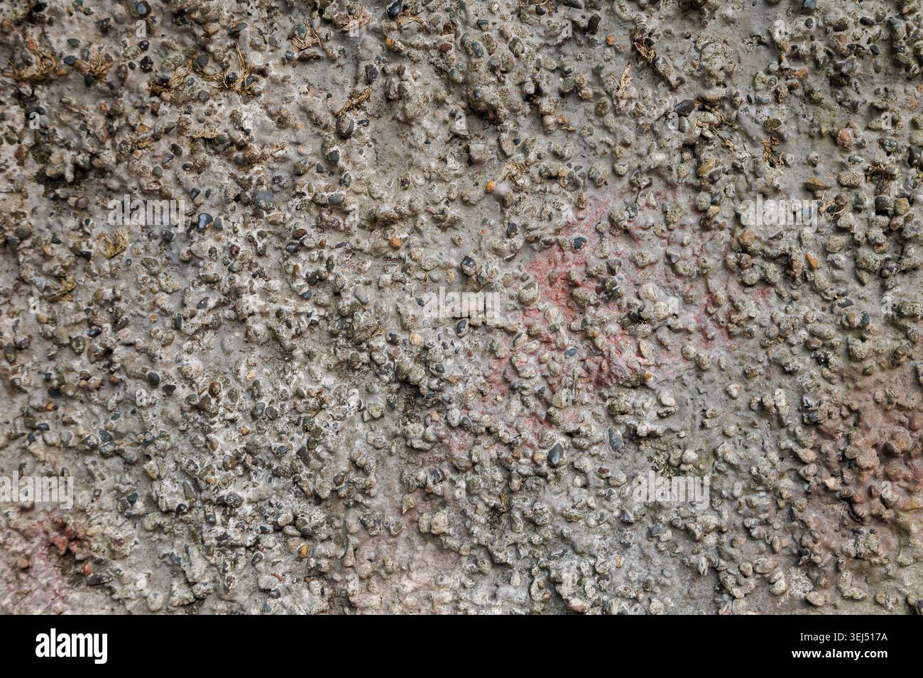 Coarse Rough Exposed Aggregate Concrete Texture Stock Photo