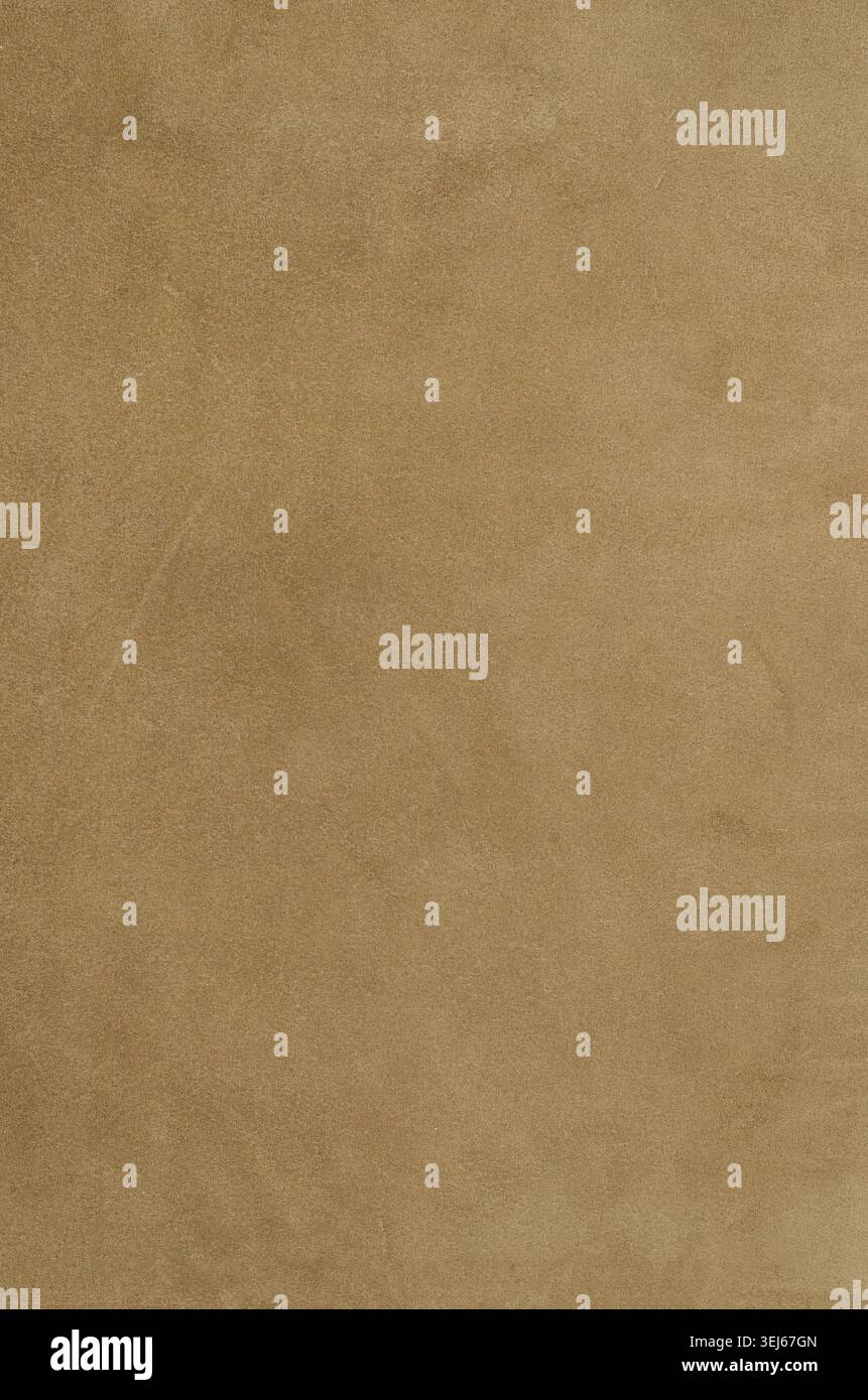 Brown suede texture, detailed closeup background Stock Photo