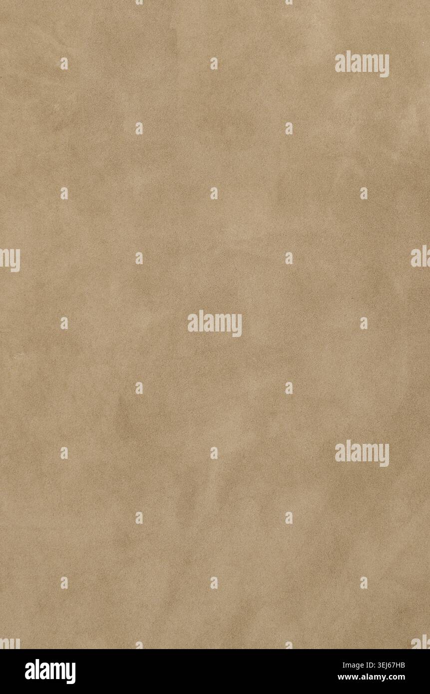 Brown suede texture, detailed closeup background Stock Photo