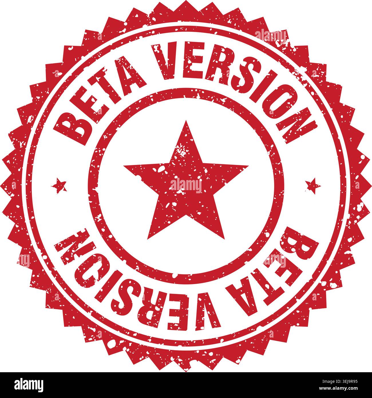 beta version stamp. beta version red grunge round stamp Stock Vector