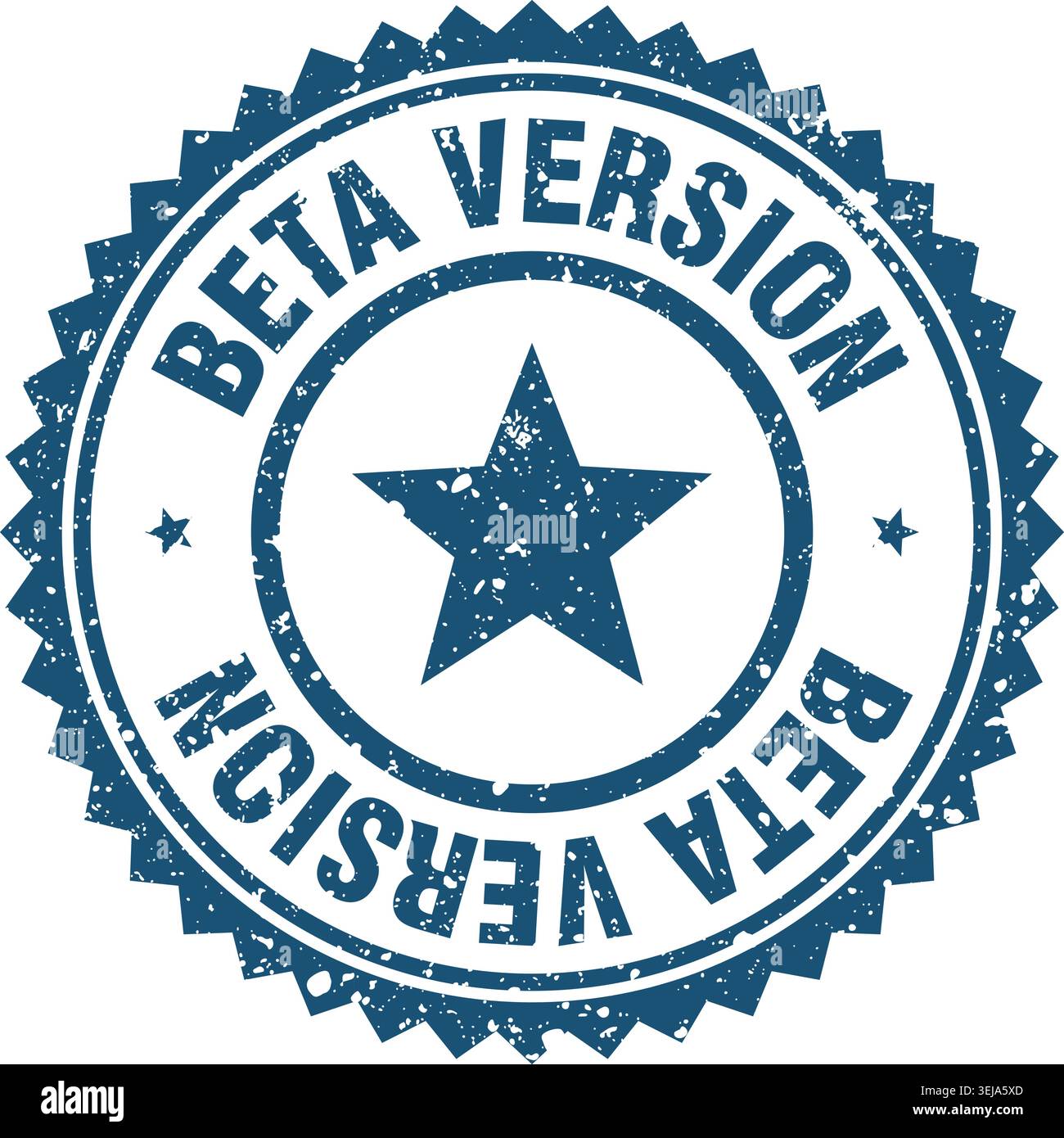 beta version stamp. beta version blue grunge round stamp Stock Vector