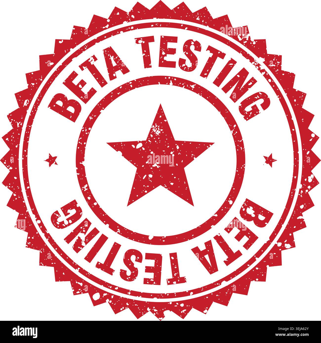 beta testing stamp. beta testing red grunge round stamp Stock Vector