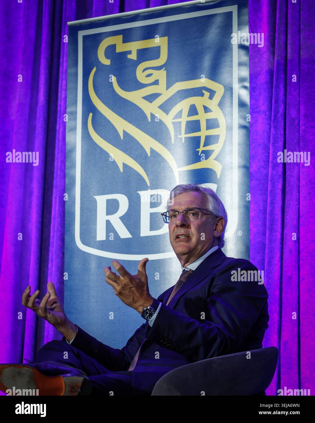 Calgary Shepard Rbc RBC president and CEO Dave McKay addresses the Calgary Chamber of ...
