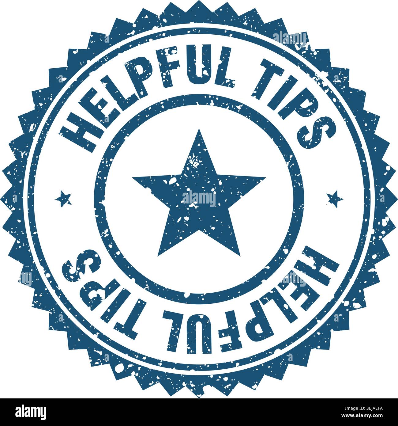 helpful tips stamp. helpful tips blue grunge round stamp Stock Vector