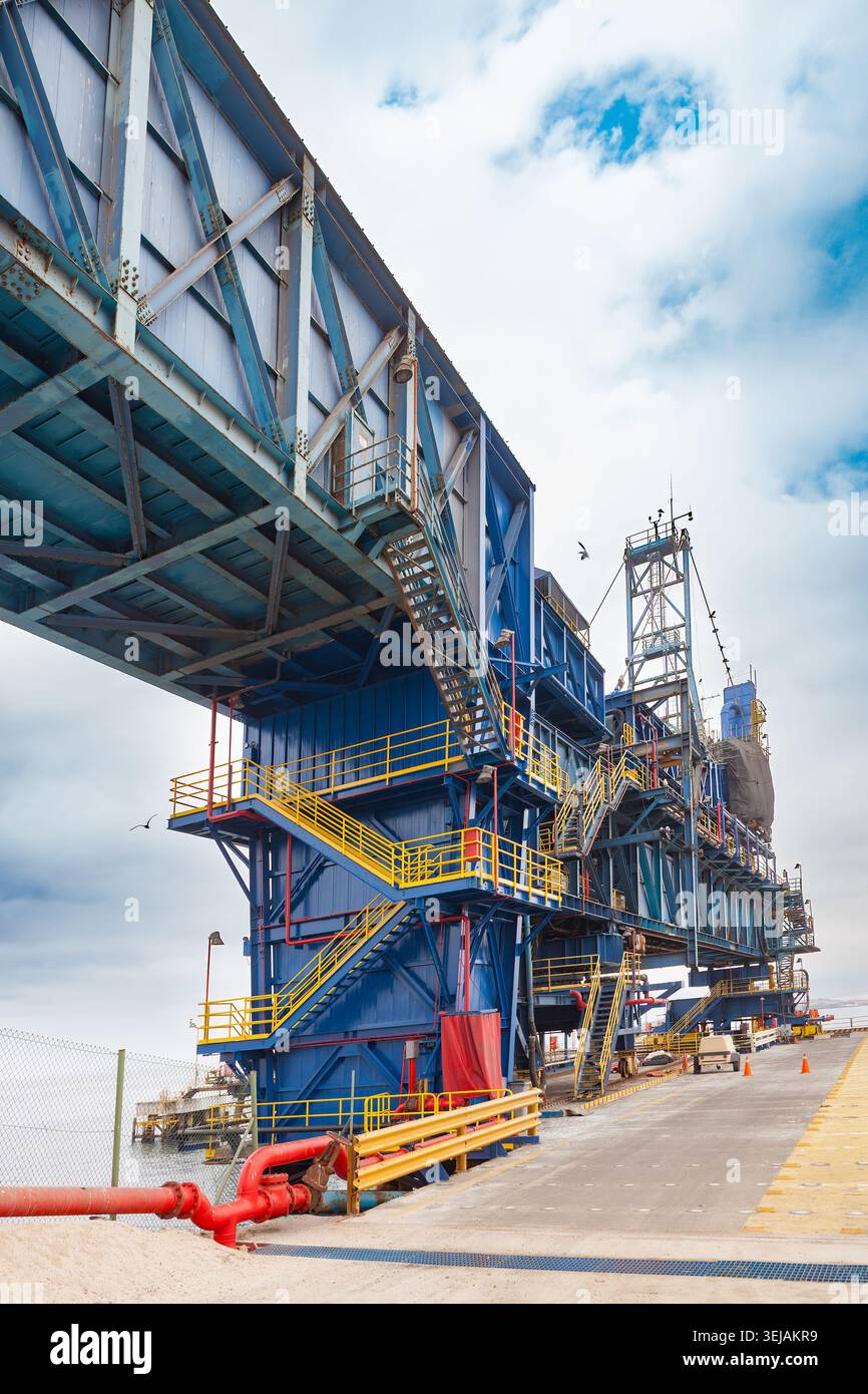 Heavy infrastructure and conveyor belt systems at a specialized copper ...