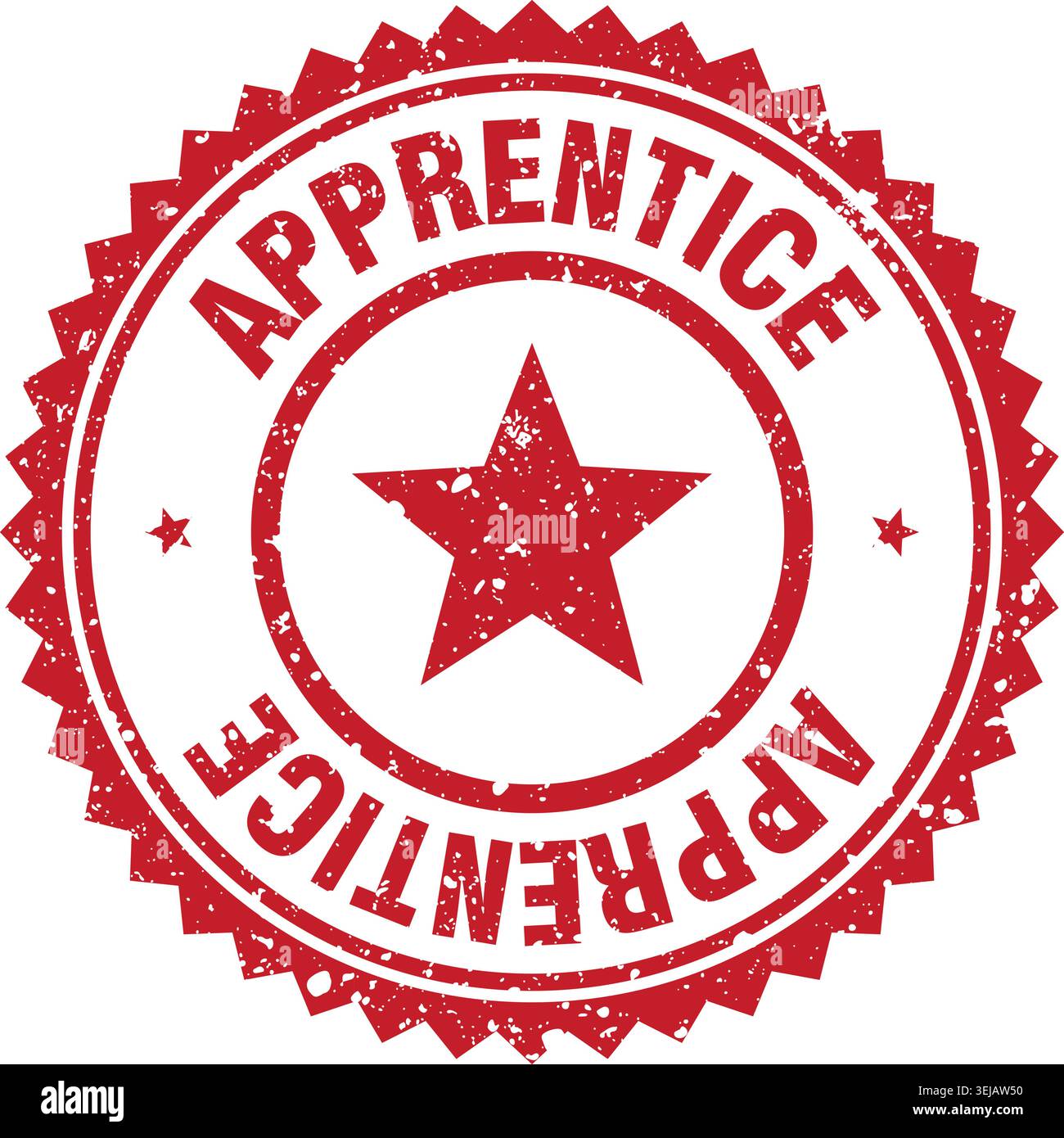 apprentice stamp. apprentice red grunge round stamp Stock Vector