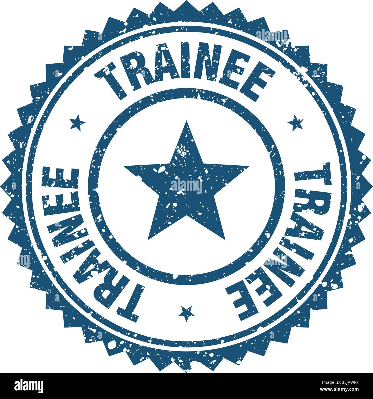 trainee stamp. trainee blue grunge round stamp Stock Vector