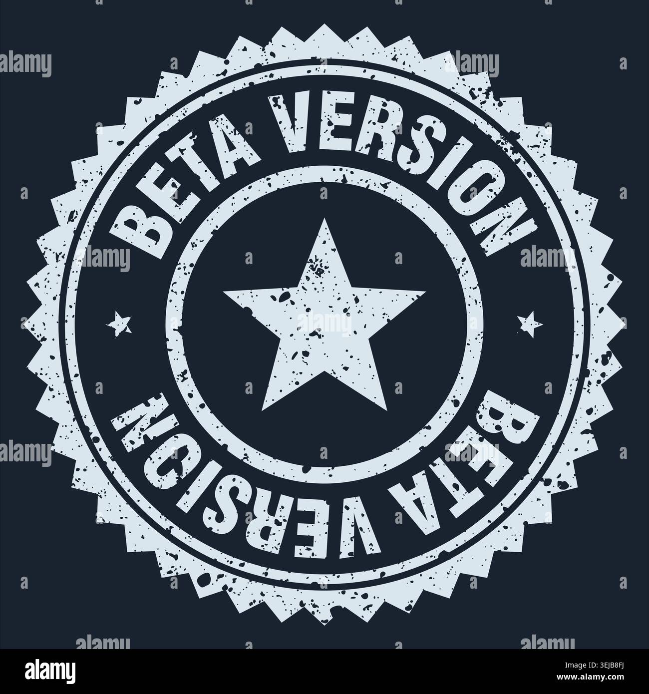 beta version stamp. beta version white grunge round stamp Stock Vector