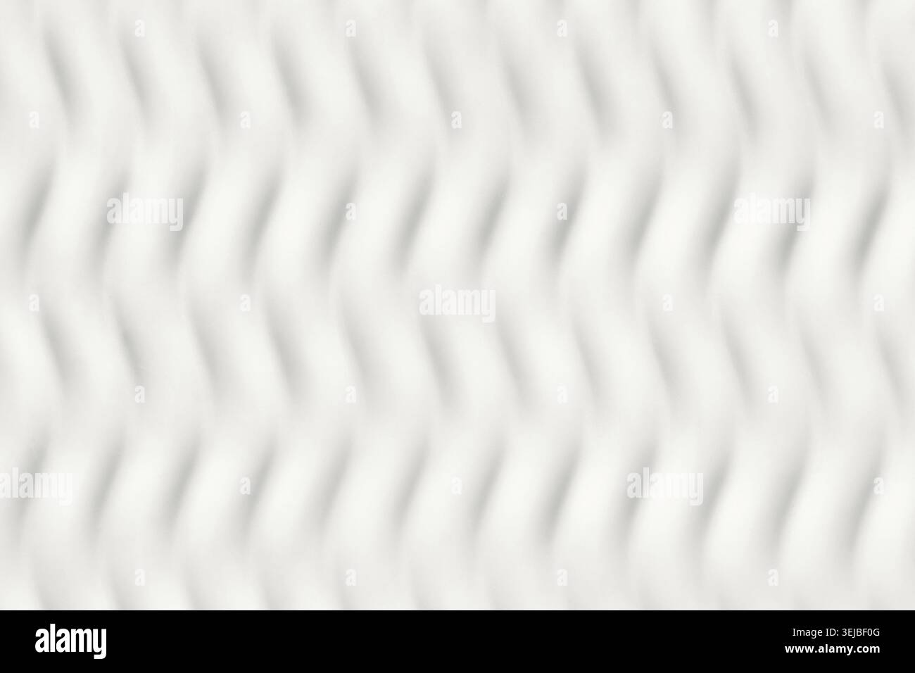 Blurred white abstract wavy pattern background creating optical illusion Stock Photo
