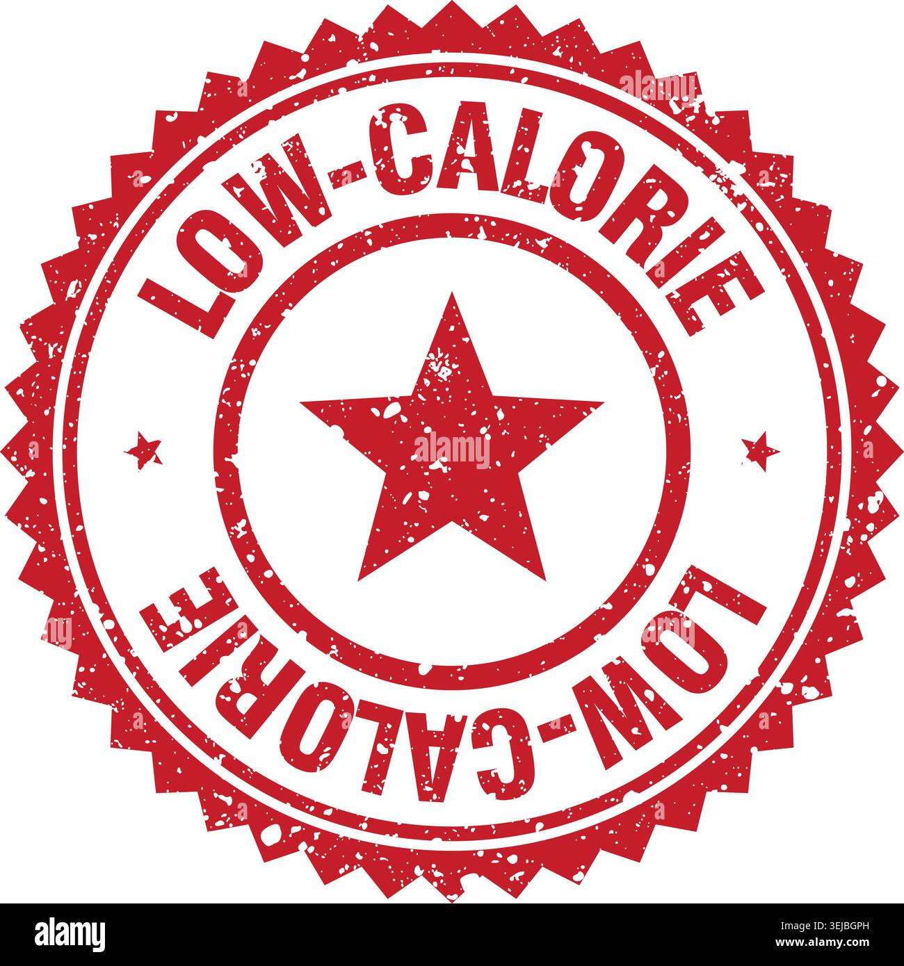 low-calorie stamp. low-calorie red grunge round stamp Stock Vector