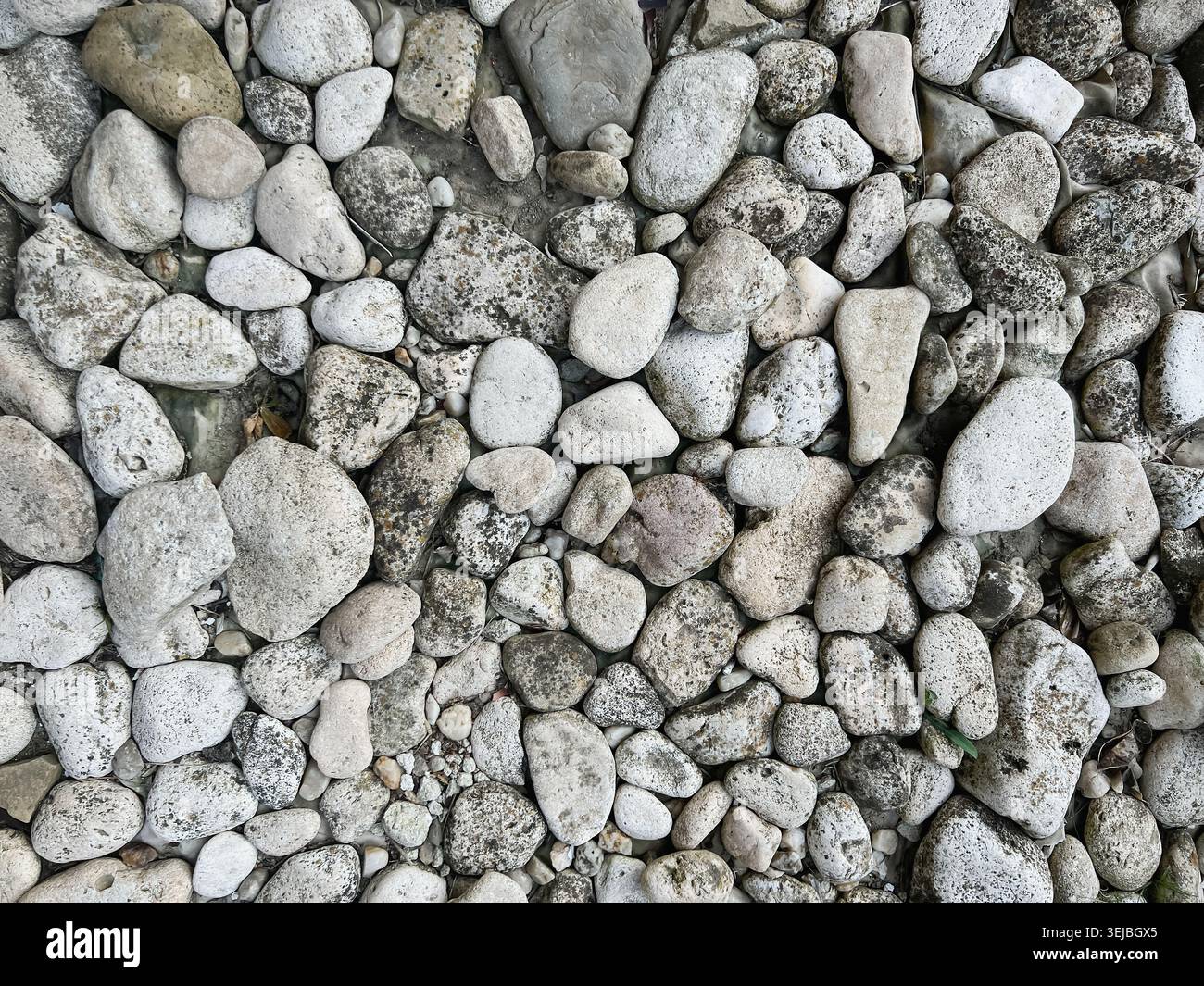 Natural Pebble Ground Pattern Rock Texture Stock Photo