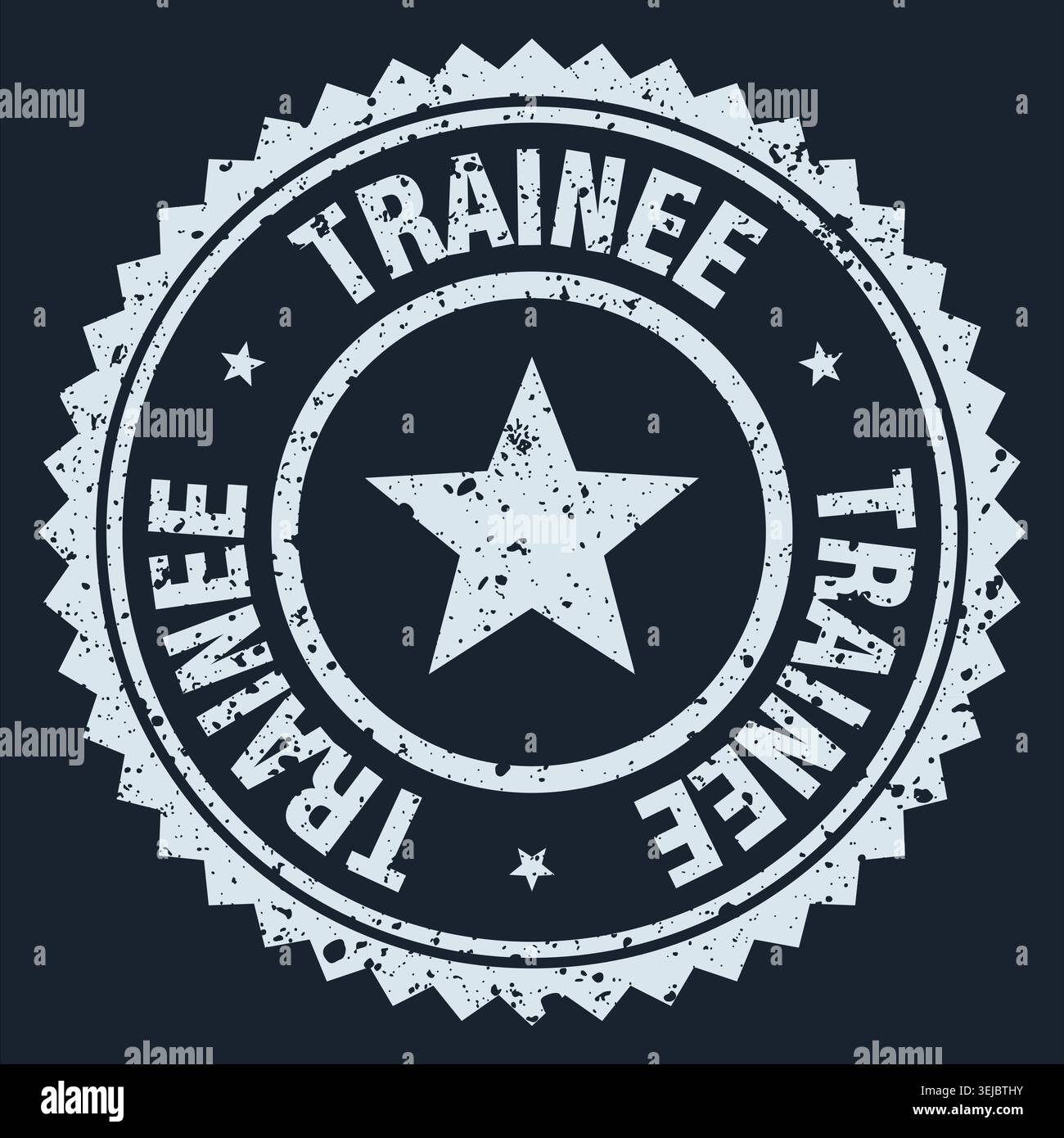 trainee stamp. trainee white grunge round stamp Stock Vector