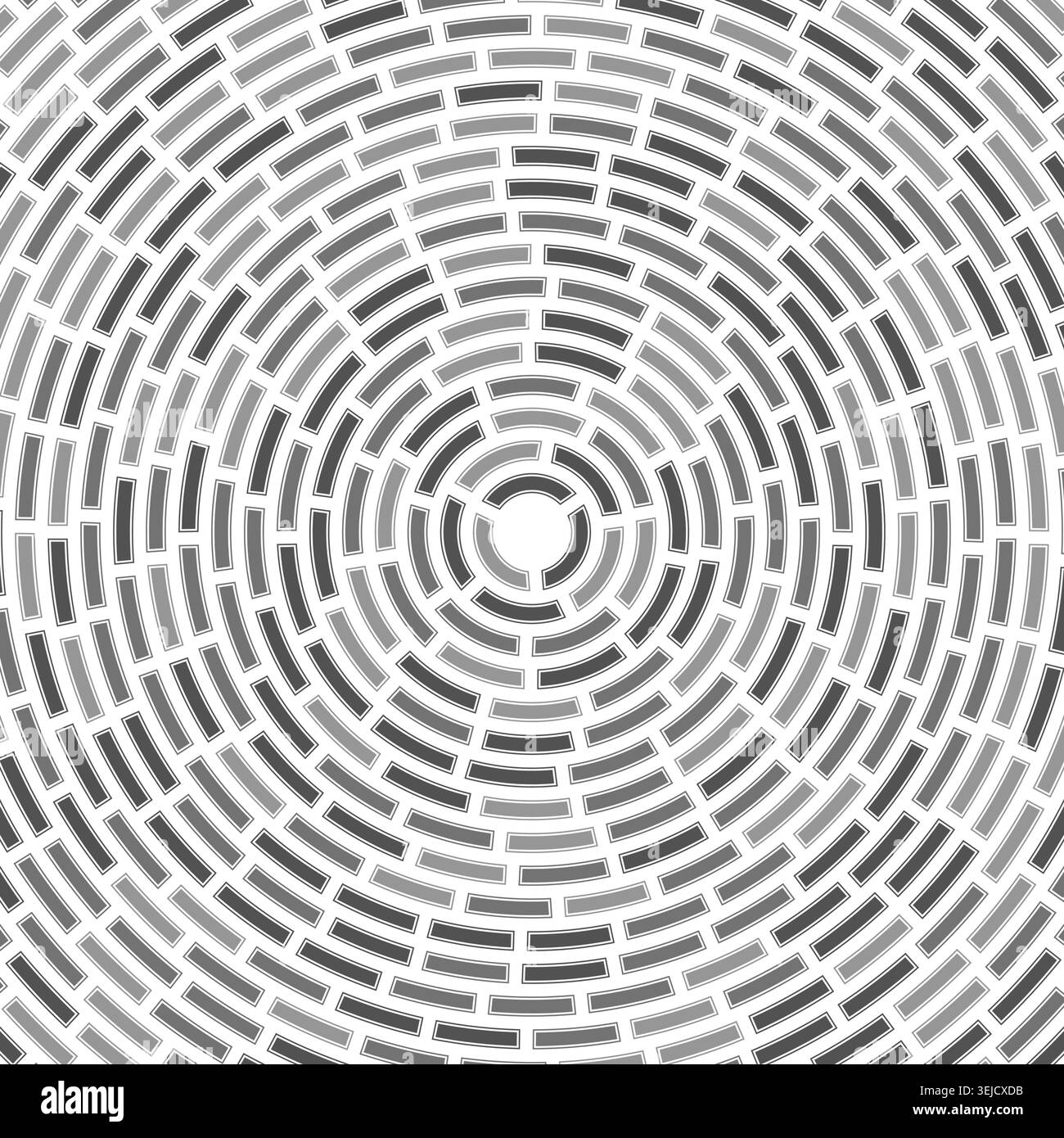 Segments centered. Abstract pattern. Solid cells in frame. Heavy weight. Large padding. Creative vector illustration. Stock Vector