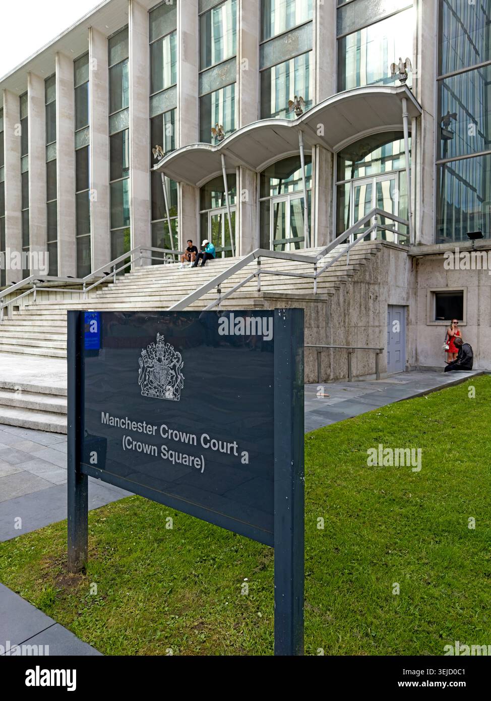 Manchester Crown Court at Crown Square in Manchester city centre, England, UK. Stock Photo