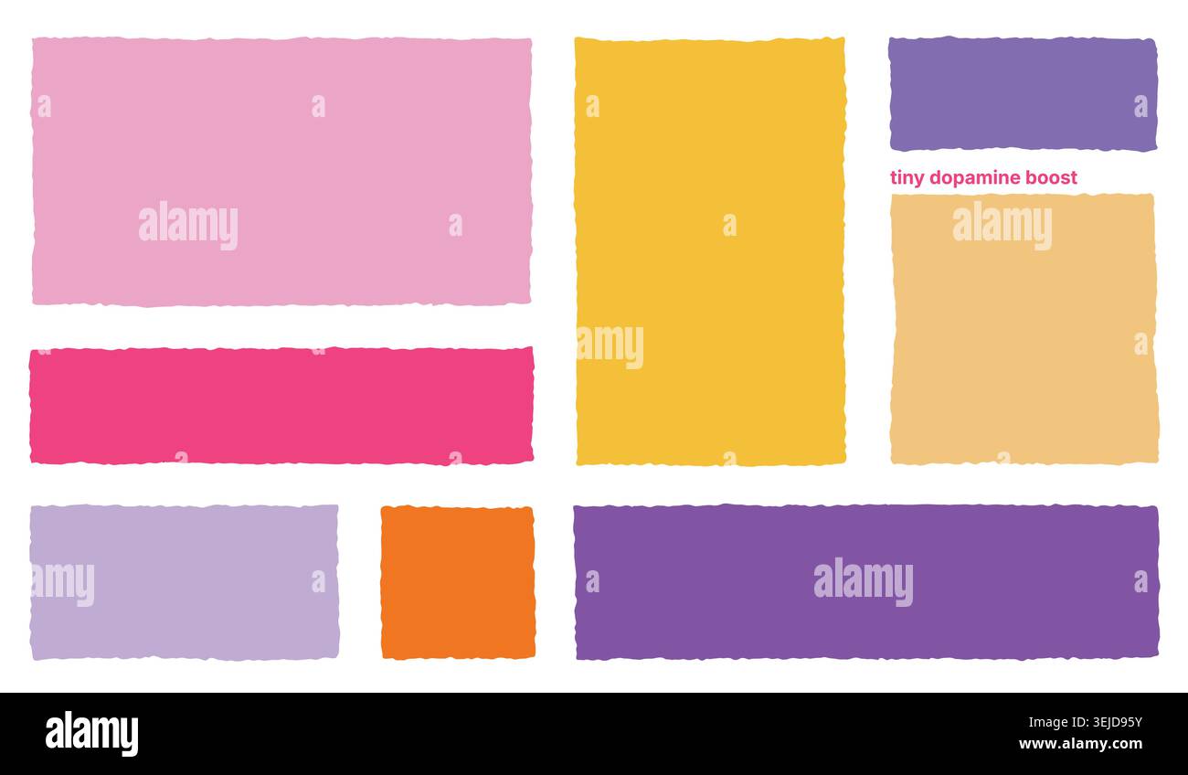 Colorful Abstract Paper Frame Template Collection Set Stock Vector