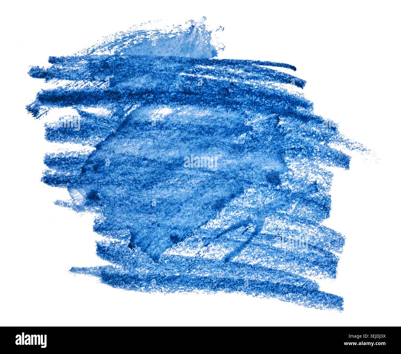 Hatching with blue pen on isolated background Stock Photo