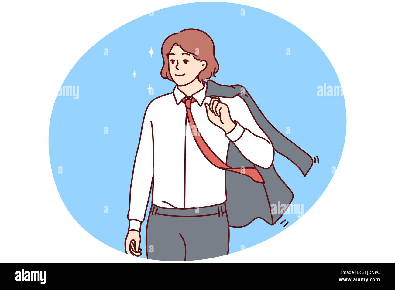 Smiling businesswoman in suit Stock Photo