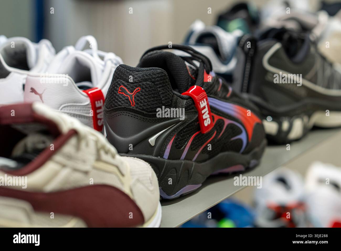 Puma footwear display hi-res stock photography and images - Alamy
