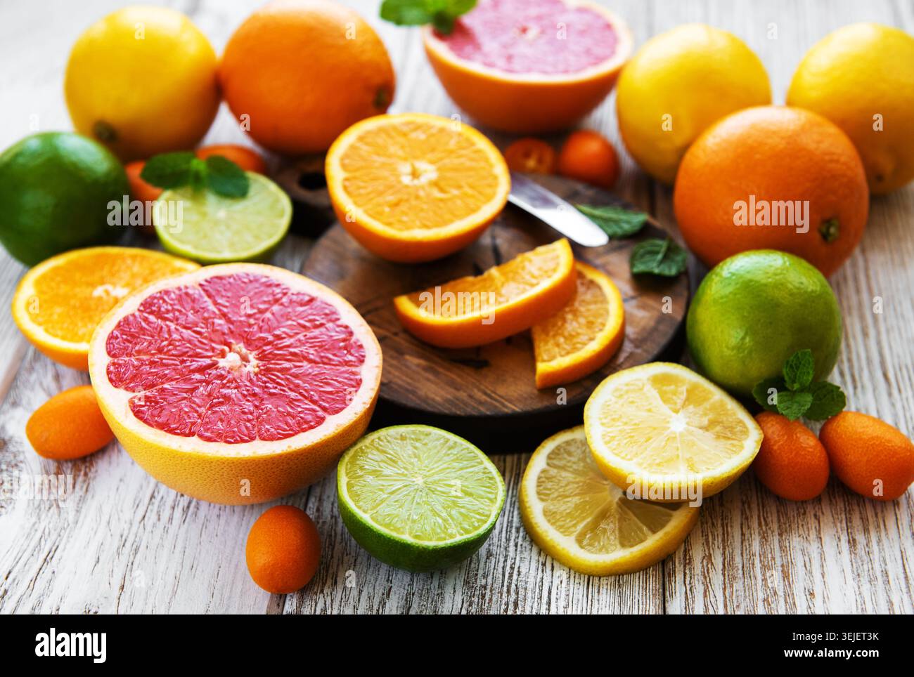 Citrus fresh fruits Stock Photo