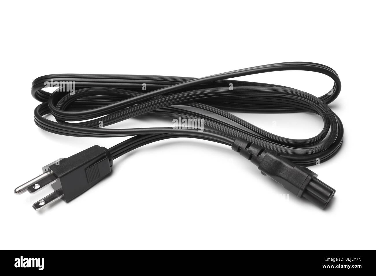 3 pin power cord Stock Photo