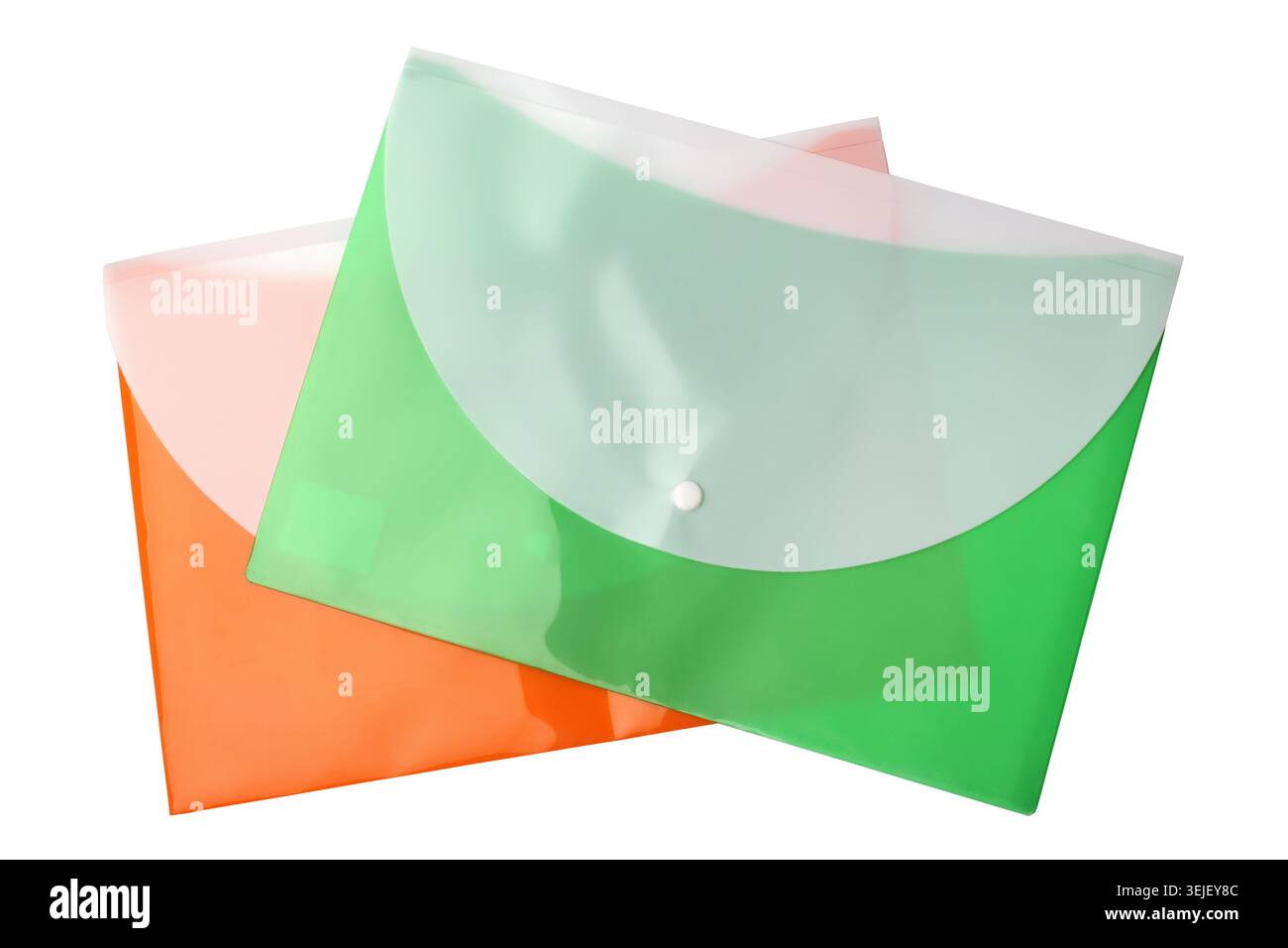 Plastic folders Stock Photo