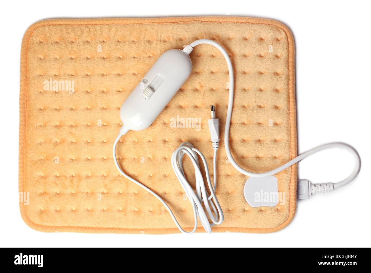 Electric heating pad Stock Photo